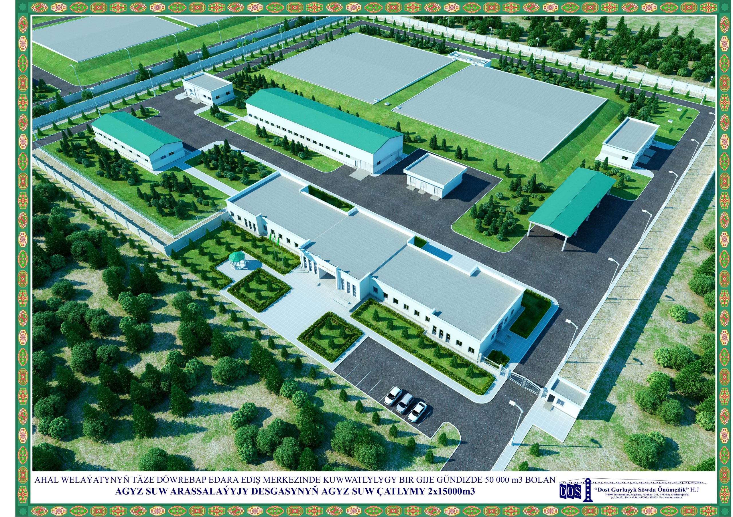 Türkmenistan Arkadag İçme Suyu Arıtma Tesisi